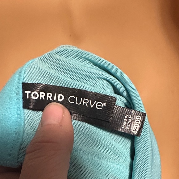 Vibrant Teal Patterned Bra - Picture 5 of 5